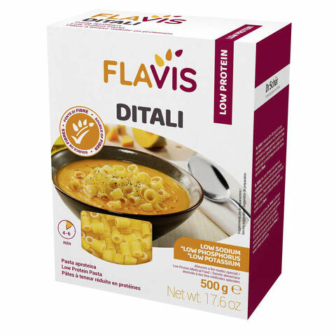 Ditali 500 g - Pasta aproteica ricca di fibre