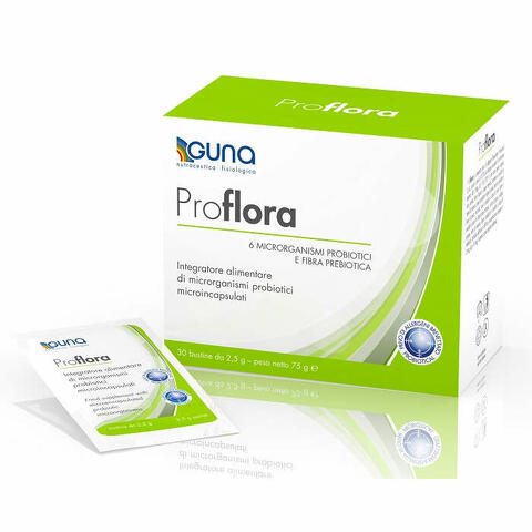 Proflora Probio - Integratore con Probiotici e Fibre - 30 Bustine