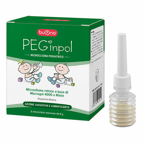Microclisma Pediatrico PEGinpol - 6 Microclismi da 6 g