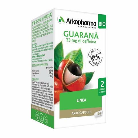 Guaranà Bio 130 cps - Integratore tonico naturale