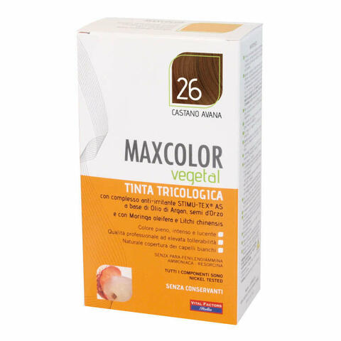 Max Color Vegetal 26 Tintura 140 ml - Tinta tricologica ipoallergenica