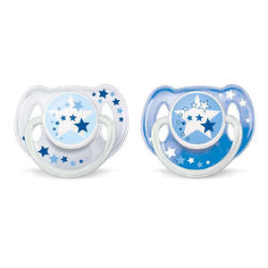 Avent - Succhiotto Notturno - 6-18 mesi - 2 pezzi