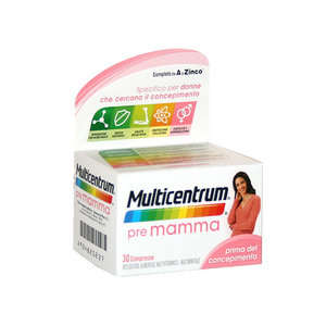 Multicentrum - Pre Mamma - Integratore Multivitaminico per la Gravidanza