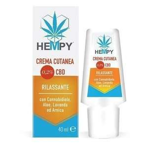 Hempy - Crema cutanea 0,2% CBD - Rinfrescante e Lenitiva