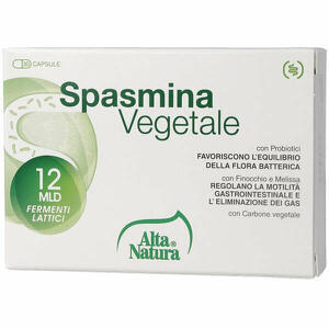 Alta Natura - Spasmina Vegetale 30 Caps - Integratore per il Benessere Intestinale