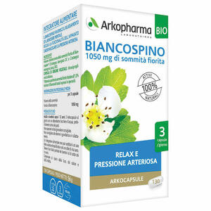 Arkopharma - Integratore Biancospino Bio 45 Capsule - Rilassamento e Benessere