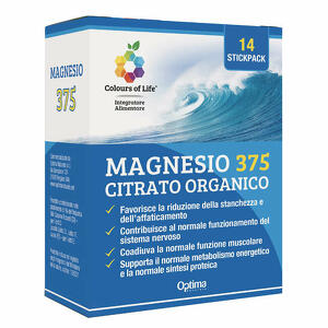 Colours of Life - Magnesio 375 - Integratore Alimentare in Polvere con Edulcorante