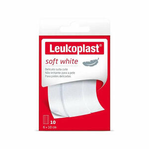 Leukoplast - Cerotti Soft White 100x6 cm - Protezione delicata per la pelle