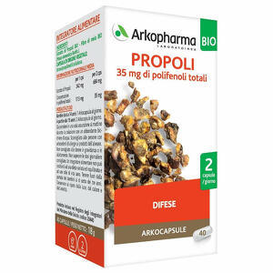 Arkopharma - Propoli Bio 40 Capsule - Integratore Alimentare Naturale