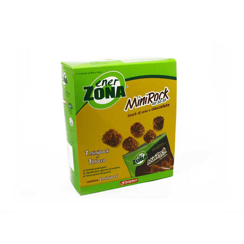 Integratore Alimentare - Snack di soia e cioccolato - Mini Rock - 5 Minipack