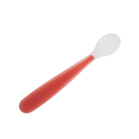 Cucchiaio morbido in silicone - Rosso