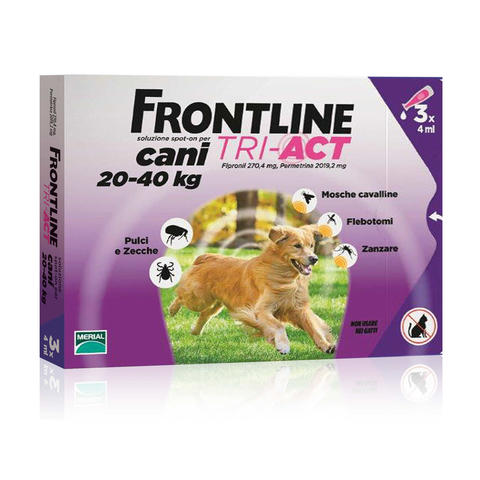 Tri Act - Soluzione Antipulci - Cani 20-40 kg
