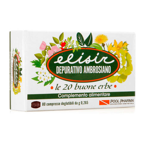 Complemento alimentare a base di estratti vegetali - Elisir - 80 compresse