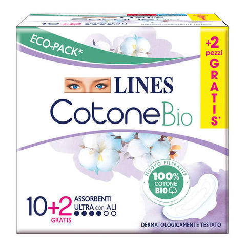 Cotone Bio - Ultra ali 10+2 pezzi