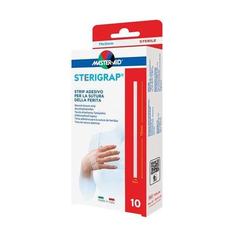 Sterigrap strip adesivo sutura ferite - 10 pezzi 75x3mm