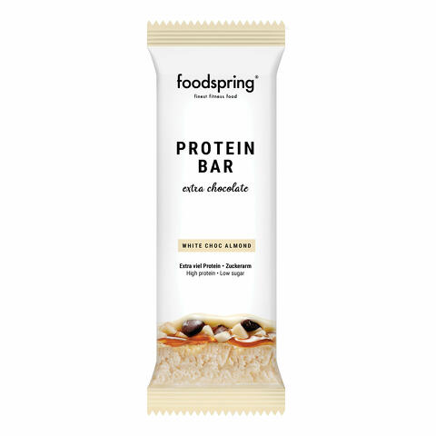 Foodspring - Extra cioccolato bianco mandorle 65 g