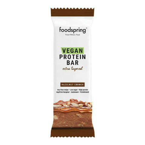 Vegan Protein Bar - Barretta proteica vegana multistrato nocciola croccante 45 g
