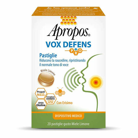 Vox defens pro - Miele limone - 20 pastiglie