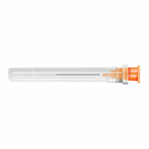 Ago sterile in blister singolo G25 0,50x16mm - Colore arancio - 100 pezzi