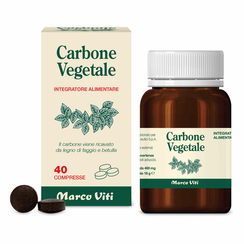 Carbone vegetale - 40 compresse