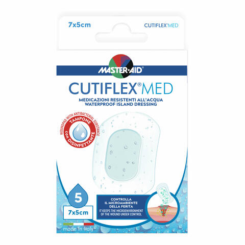Cutiflex - Medicazione impermeabile contro acqua e batteri - 7x5cm 5pezzi