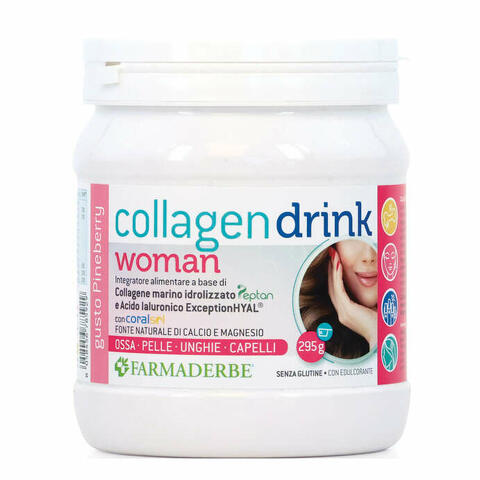 Collagen drink woman