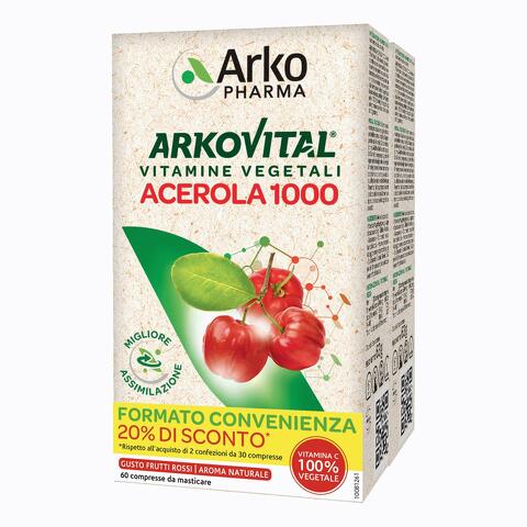 Arkovital acerola 1000 pack family 60 compresse