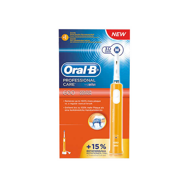 Oral-b - Pro 600 Colour Edition - Arancio