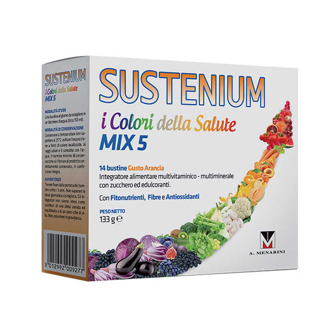Sustenium - Integratore alimentare multivitaminico - I Colori della Salute - Mix 5