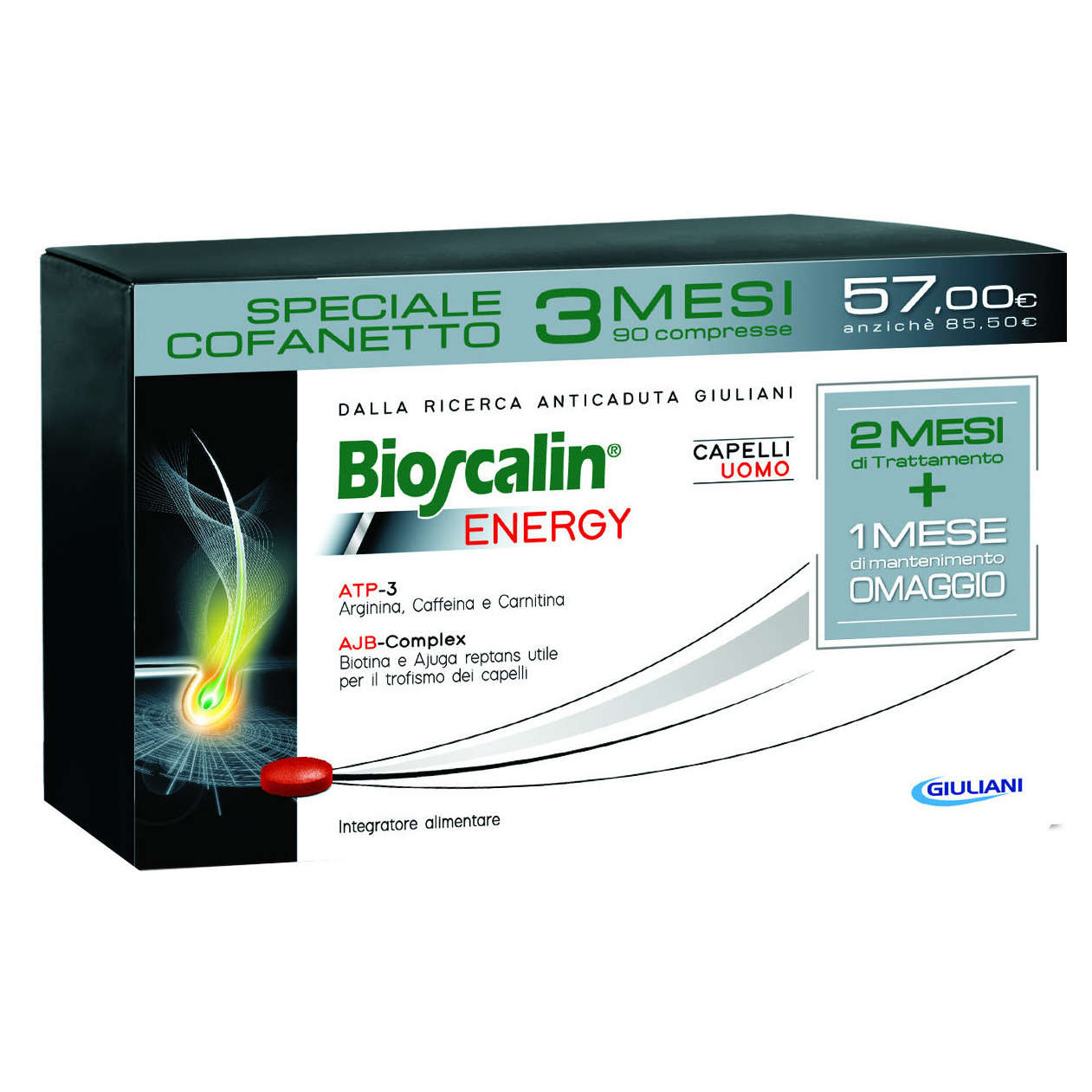 Bioscalin - Energy Capelli Uomo - Offerta 2 mesi +1 