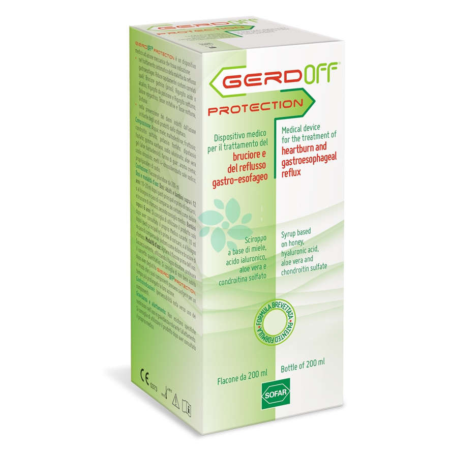 Gerdoff - Protection - Sciroppo Contro Bruciore e Reflusso