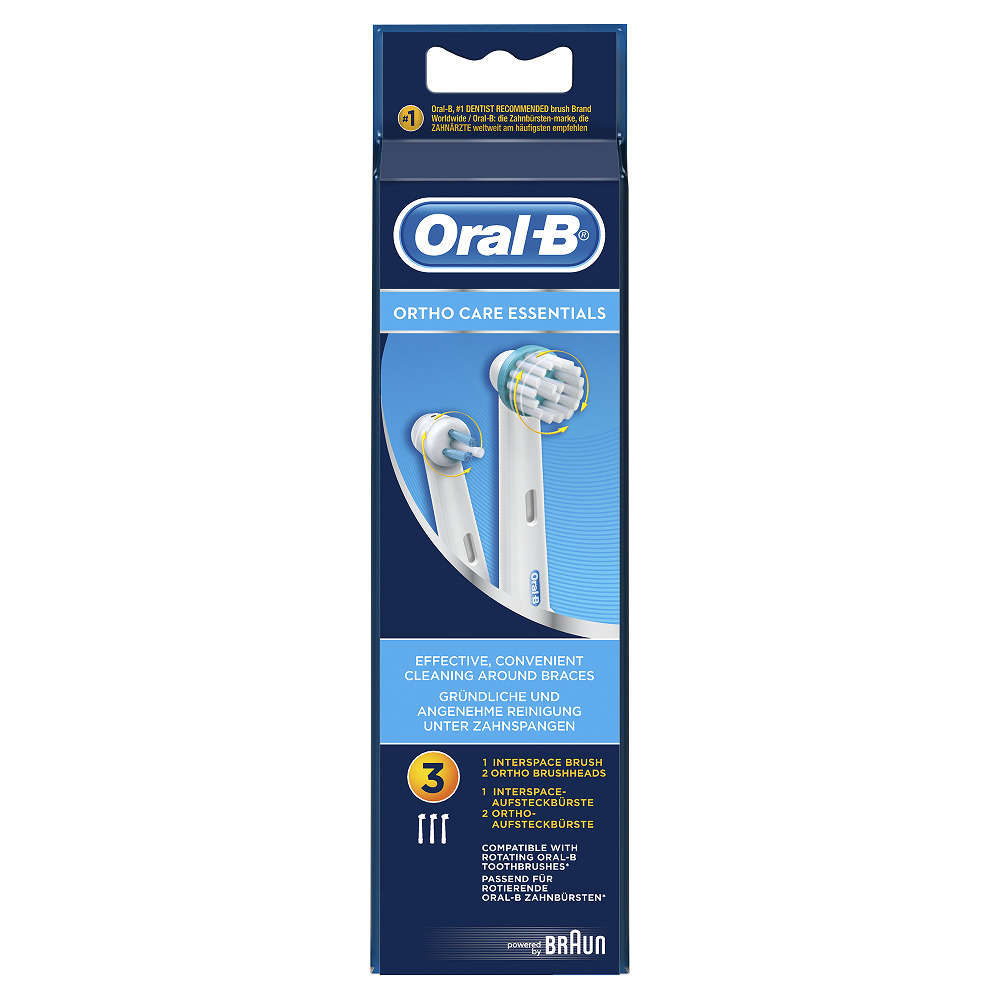 Oral-b - Ortho Care Essential Kit - Testine di Ricambio - 3 Pezzi