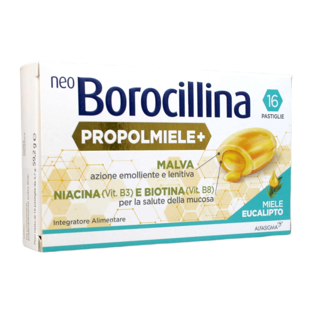 Neoborocillina - Propolmiele+ Pastiglie Gusto Miele ed Eucalipto
