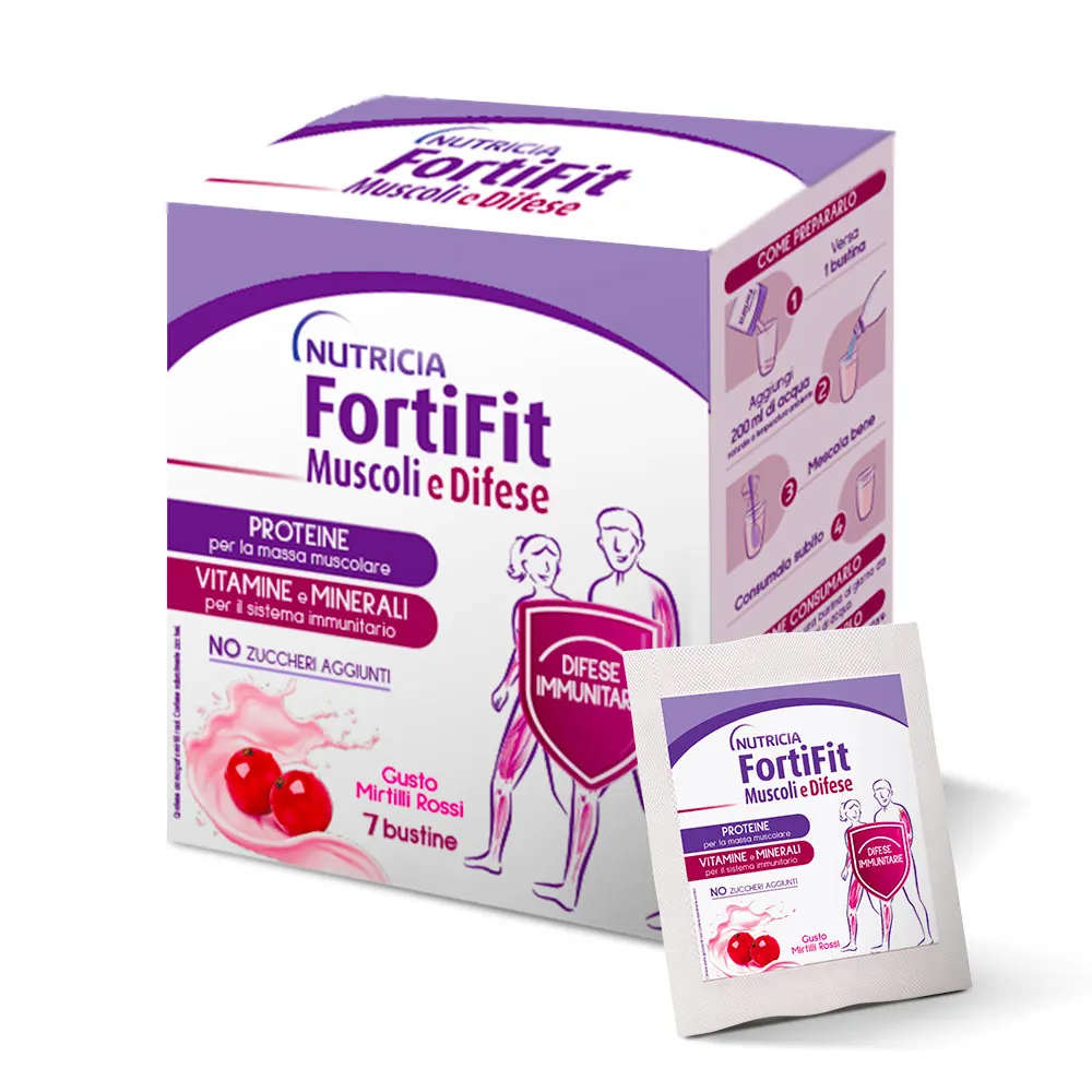 Fortifit - Muscoli & Difese - Mirtillo rosso - 7 bustine