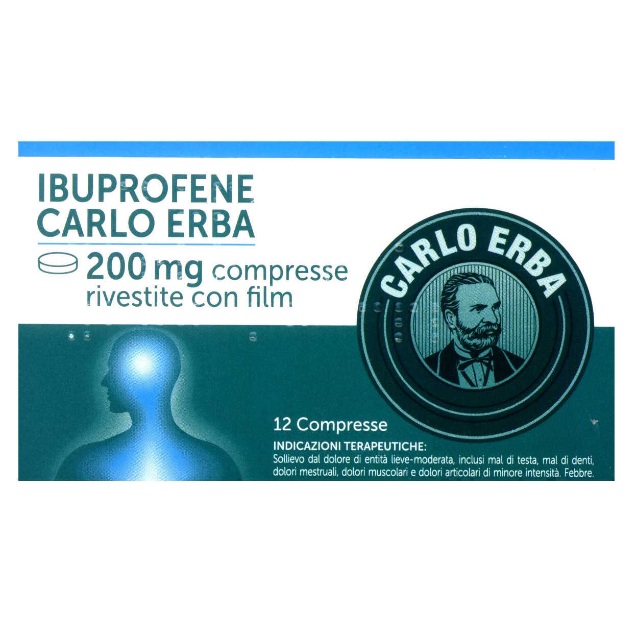 Ibuprofene - IBUPROFENE C ERBA*12CPR 200MG