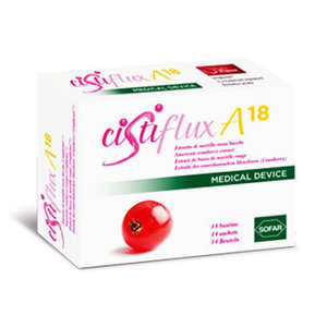 Cistiflux - Integratore Alimentare per trattamento infezioni vie urinarie - A18 - Buste