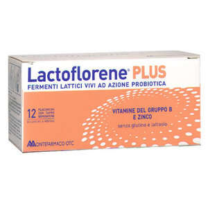 Lactoflorene - Integratore alimentare con fermenti lattici - Plus - 12 Flaconcini