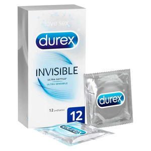 Durex - Invisibile - 6 preservativi extrasottili ed extralubrificati