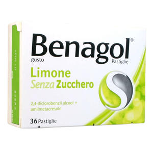 Benagol - Pastiglie con Vitamina C - 36 Pastiglie Gusto Limone Senza zucchero