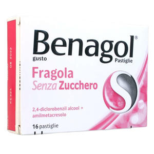 Benagol - 16 Pastiglie Gusto Fragola - Senza zucchero