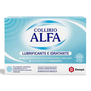 Collirio Alfa - Lubrificante e idratante - 15 fiale monodose