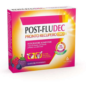 Postfludec - Frutti di bosco - Pronto recupero orosolubile - 12 bustine