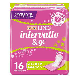 Lines - Intervallo - Proteggislip fresh&go ripiegati 16 pezzi