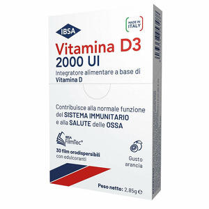 Ibsa - Vitamina D3 2000 UI - 30 film orodispersibili