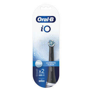 Oral-b - Power refill iO - Ultimate clean black - 2 pezzi