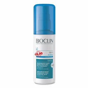 Bioclin - Deo active vapo - Senza profumo e senza alcool per pelli sensibili - 100ml