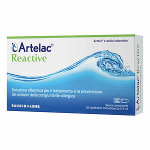 Artelac - Reactive - Soluzione oftalmica monodose 20 monodosi