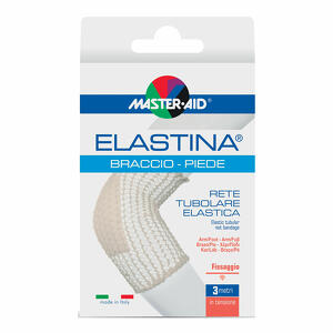 Master Aid - Elastina - Rete tubolare elastica ipoallergenica - Braccio/piede 3 mt 