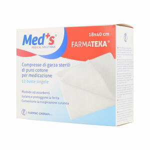 Meds - Garza compressa Farmatexa - 12/8 18x40cm 12 pezzi