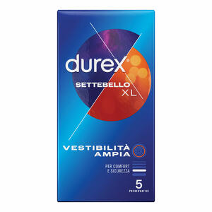 Durex - Settebello - Profilattico XL 5 Pezzi